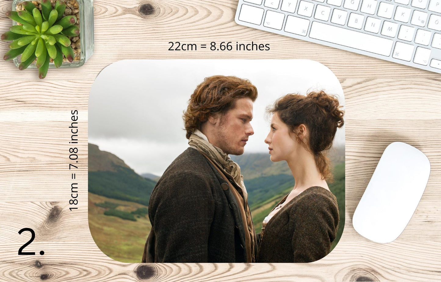 Outlander Mousepad / Outlander – Claire and Jamie Fraser