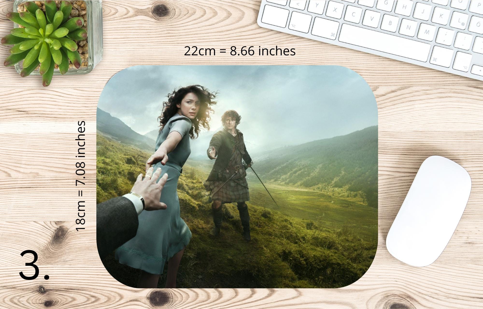 Outlander, Claire Randall, Jamie Fraser, Frank Randall, Murtagh Fitzgibbons, Brianna Randall Fraser, MacKimmie|  MAUSEPAD, Gaming Mouse Pad