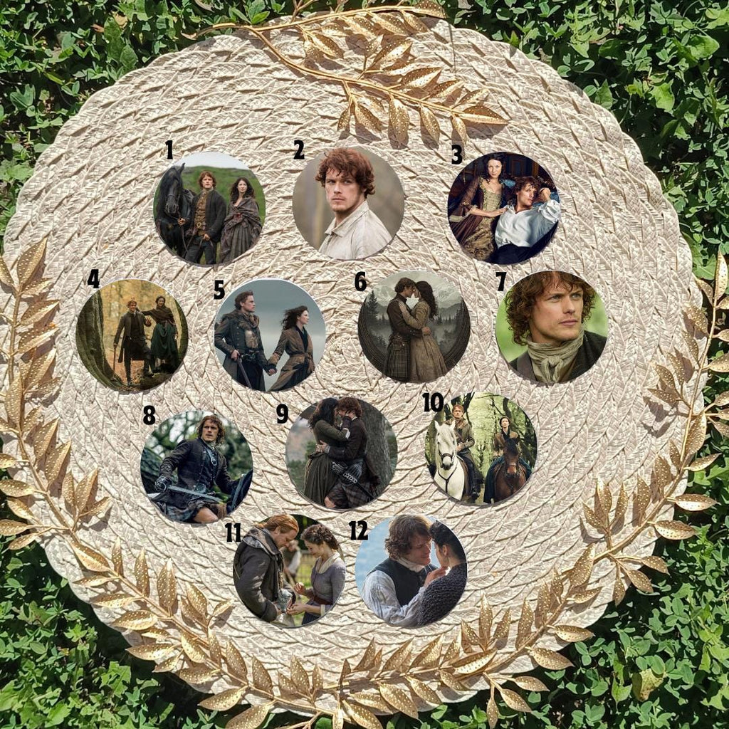 Outlander, Claire Randall, Jamie Fraser, Frank Randall, Murtagh Fitzgibbons, Brianna Randall Fraser, MacKimmie | PINS, KEYCHAIN, MAGNET