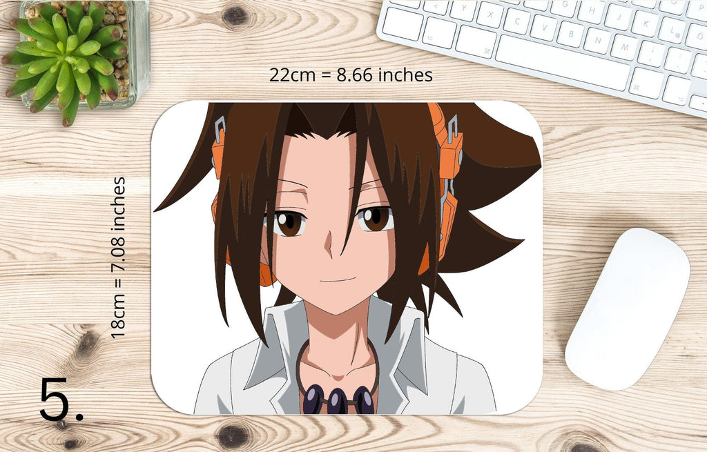 Shaman King, Asakura Yoh, Asakura Anna, Usui Horokeu, Tao Ren, Tao Jeanne, Amidamaru, Manta Oyamada, Ryunosuke |  MAUSEPAD, Gaming Mouse Pad