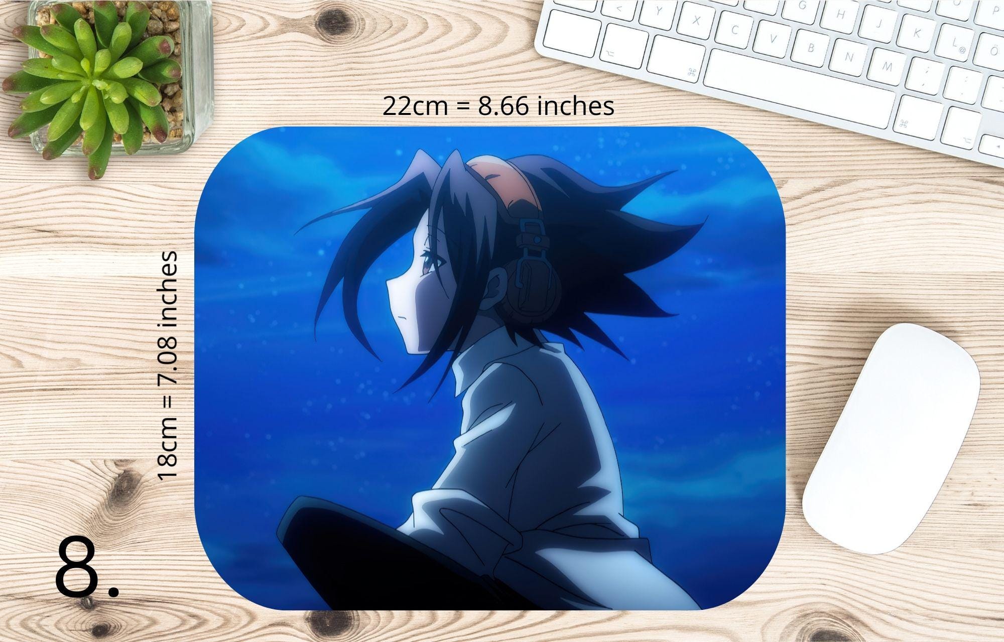 Shaman King, Asakura Yoh, Asakura Anna, Usui Horokeu, Tao Ren, Tao Jeanne, Amidamaru, Manta Oyamada, Ryunosuke |  MAUSEPAD, Gaming Mouse Pad