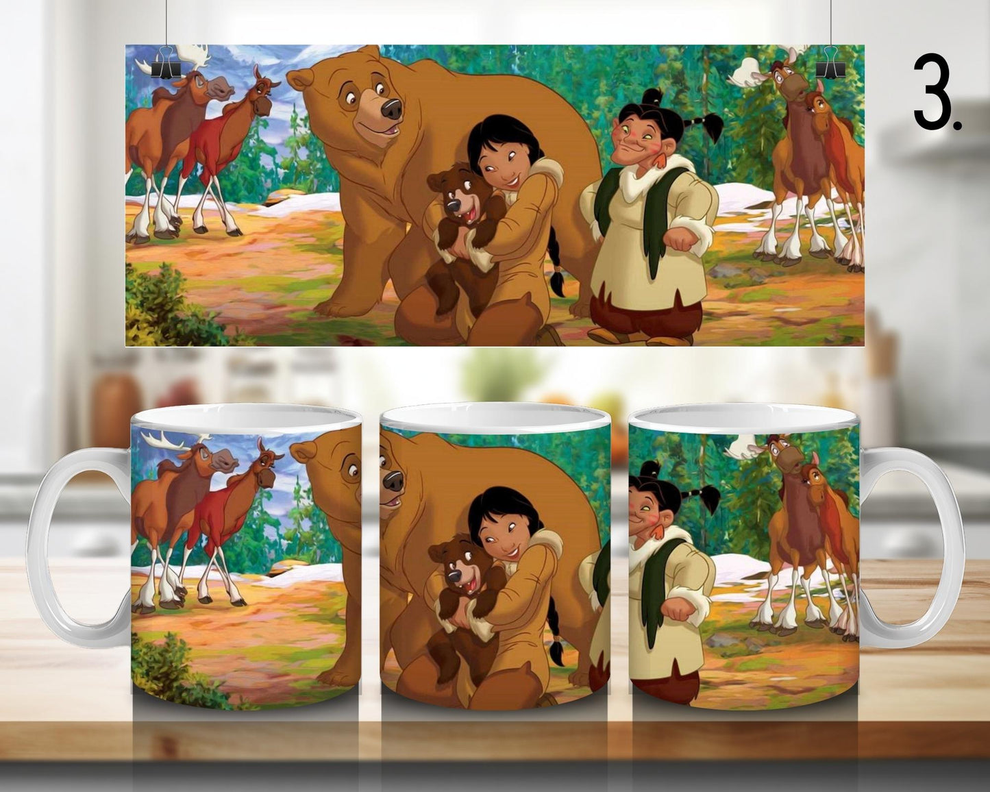 Brother Bear Ceramic Mug - Koda and Kenai