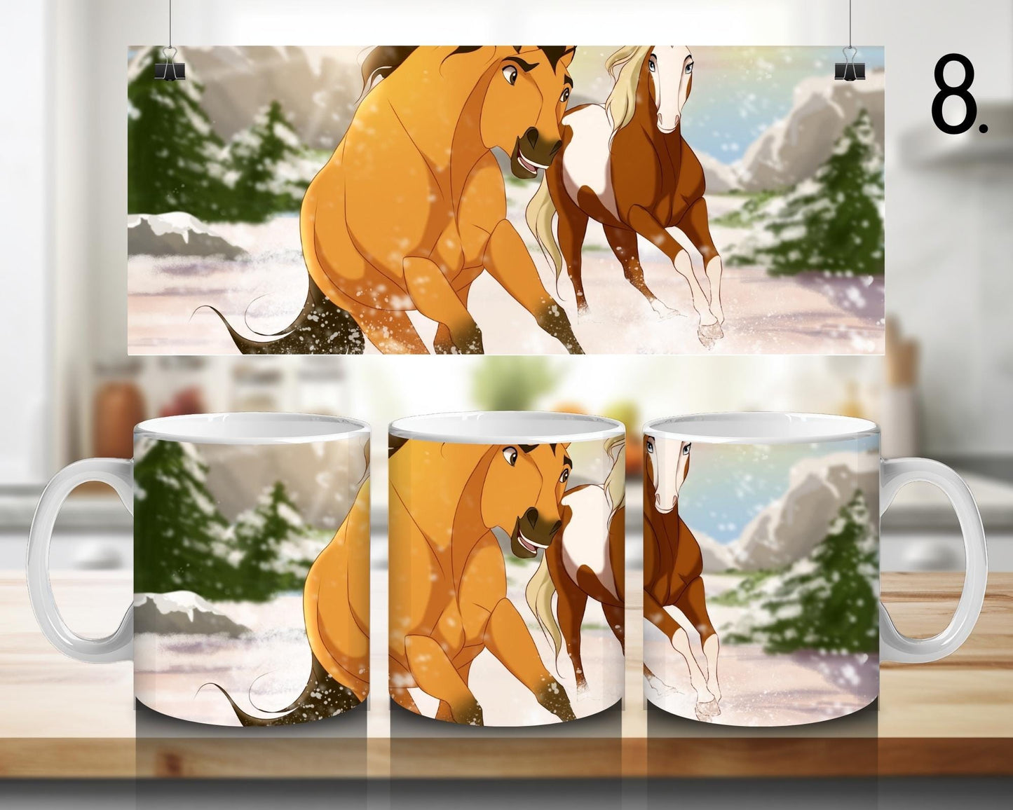 Mustang of the Wild Valley / Spirit Ceramic Mug: Stallion of the Cimarron – Spirit