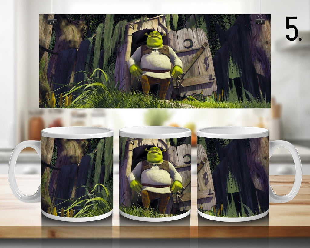 Shrek, Fiona, Donkey, Disney Pack | 100% CERAMIC MUG, 11Oz = 330ml