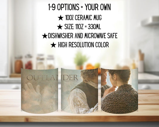 Outlander Ceramic Mug / Outlander - Claire and Jamie Fraser