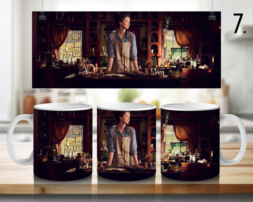 Outlander, Claire Randall, Jamie Fraser, Frank Randall, Murtagh Fitzgibbons, Brianna Randall Fraser | 100% CERAMIC MUG, 11Oz = 330ml