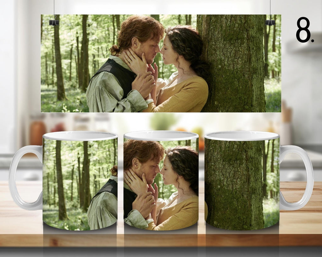 Outlander, Claire Randall, Jamie Fraser, Frank Randall, Murtagh Fitzgibbons, Brianna Randall Fraser | 100% CERAMIC MUG, 11Oz = 330ml