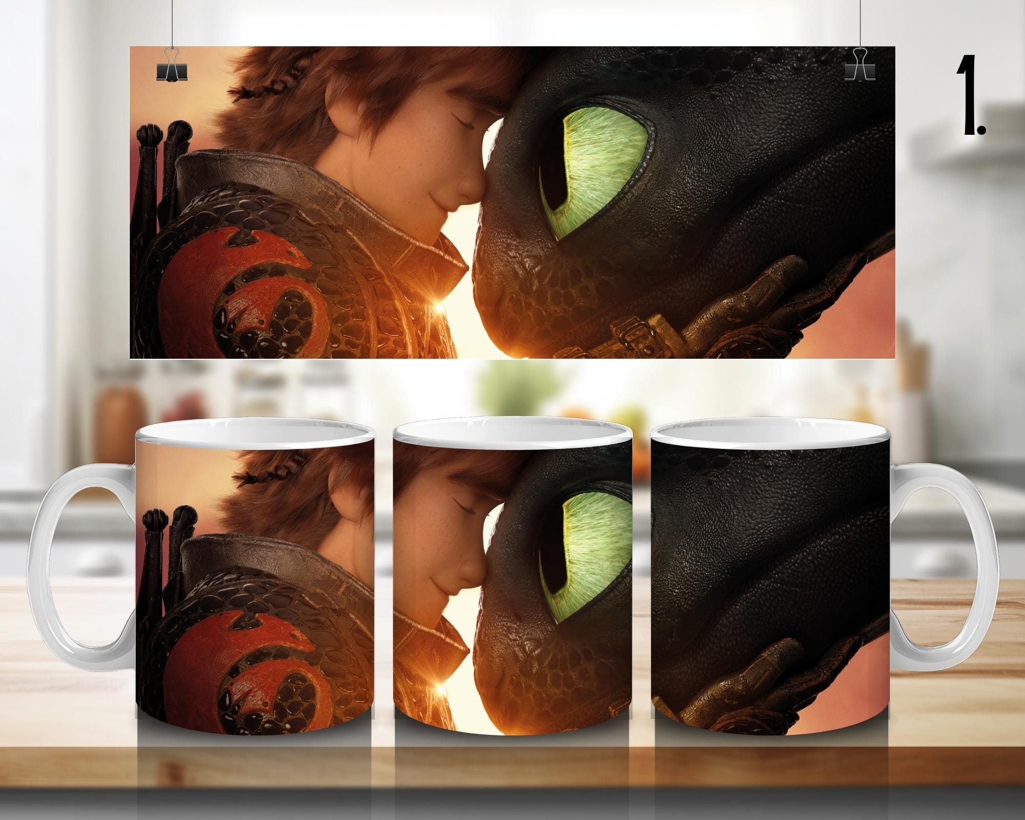 How to Train Your Dragon, Toothless, Hiccup, Astrid, Fishlegs, Ruffnus, Tuffnut, Snotlout, Stoick, Stormfly | 100% CERAMIC MUG, 11Oz = 330ml