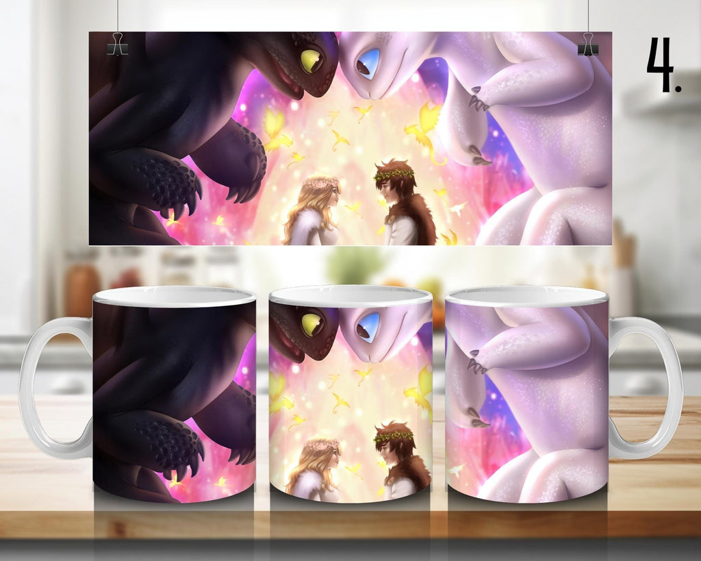 How to Train Your Dragon, Toothless, Hiccup, Astrid, Fishlegs, Ruffnus, Tuffnut, Snotlout, Stoick, Stormfly | 100% CERAMIC MUG, 11Oz = 330ml