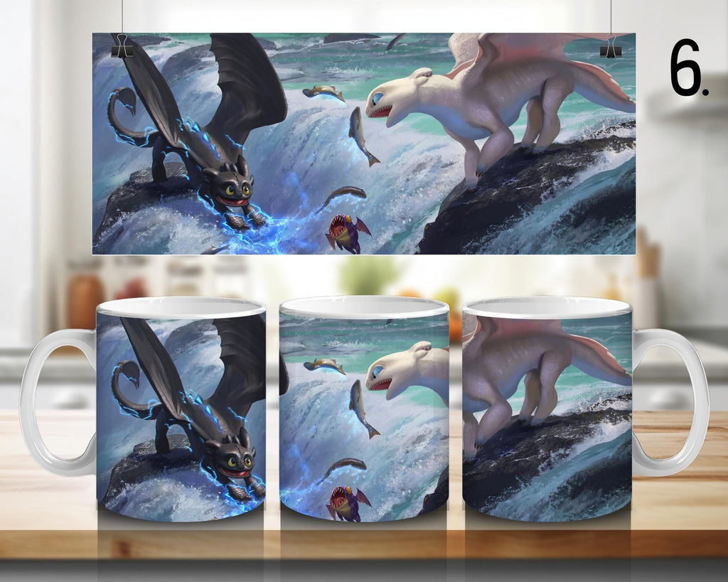 How to Train Your Dragon, Toothless, Hiccup, Astrid, Fishlegs, Ruffnus, Tuffnut, Snotlout, Stoick, Stormfly | 100% CERAMIC MUG, 11Oz = 330ml