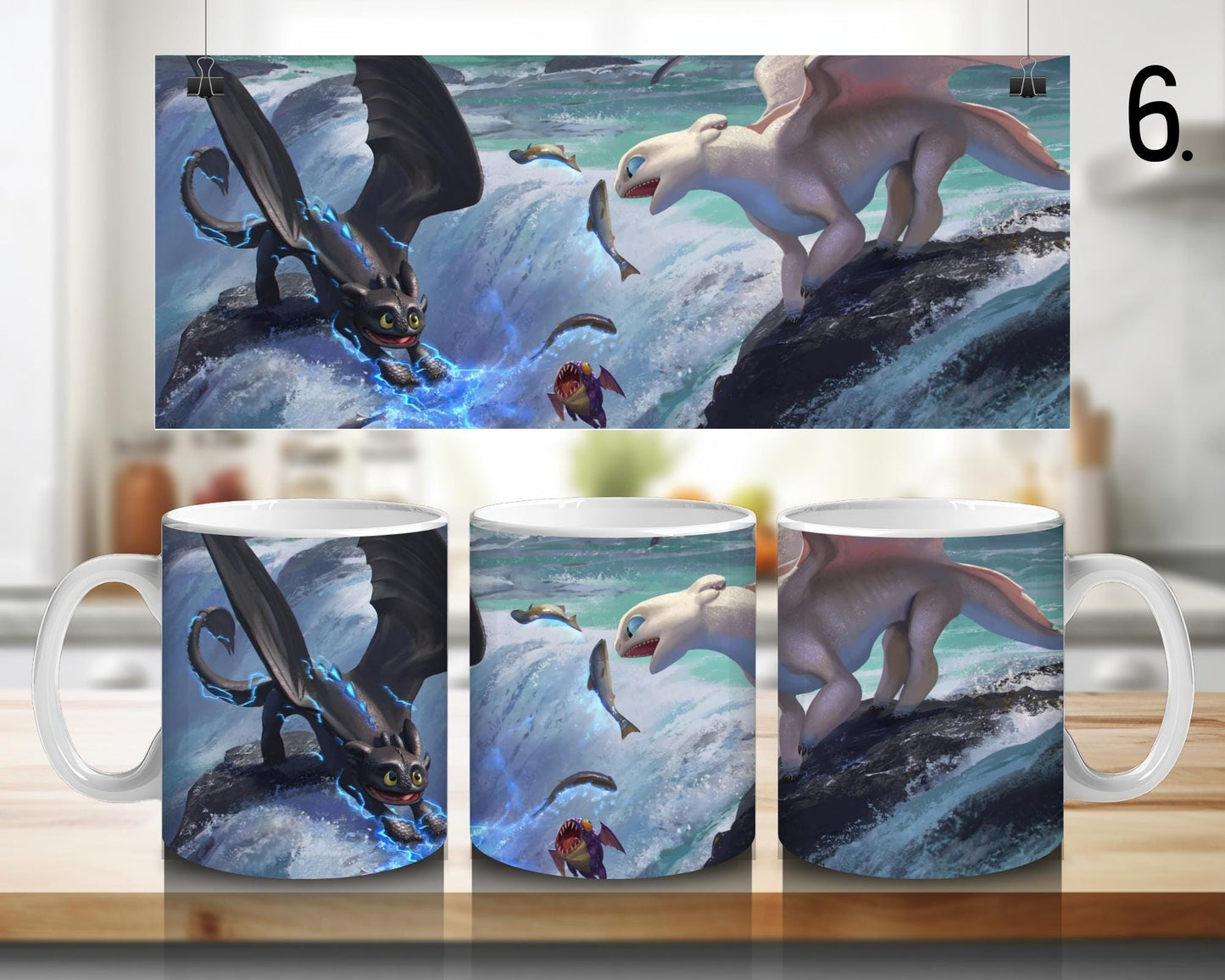 Kubek ceramiczny Jak wytresować smoka / How to Train Your Dragon – Szczerbatek i Czkawka