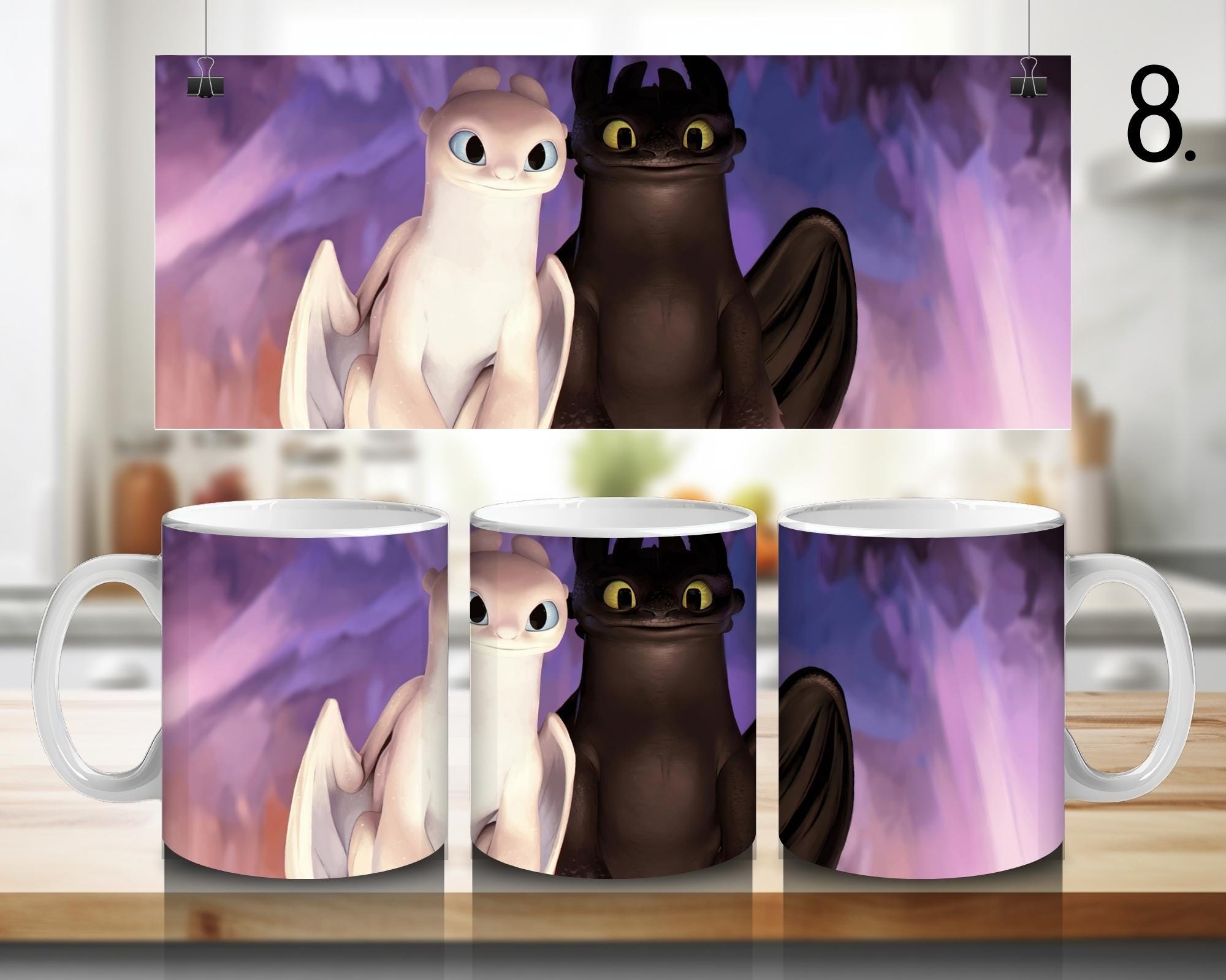 How to Train Your Dragon, Toothless, Hiccup, Astrid, Fishlegs, Ruffnus, Tuffnut, Snotlout, Stoick, Stormfly | 100% CERAMIC MUG, 11Oz = 330ml