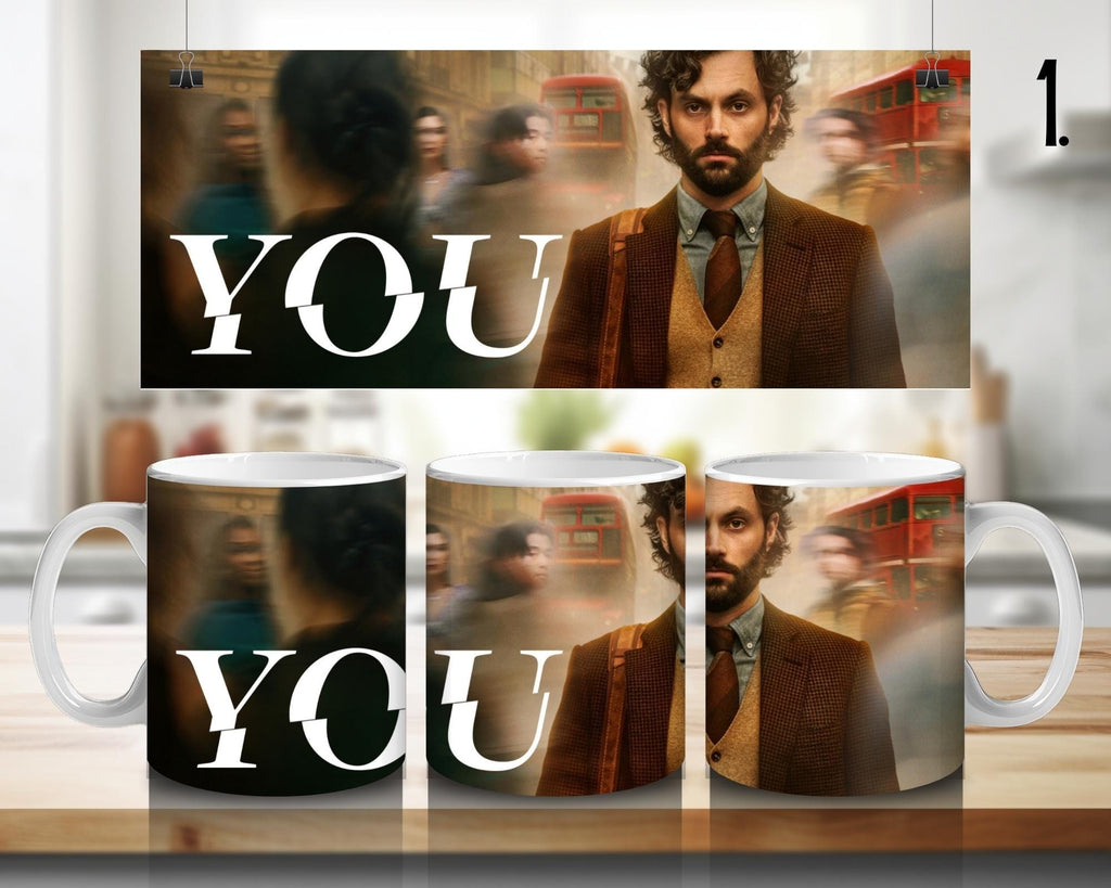 YOU, Netflix, Joe Goldberg, Guinevere Beck, Peach Salinger, Love Quinn, Marienne Bellamy, Kate Galvin | 100% CERAMIC MUG, 11Oz = 330ml