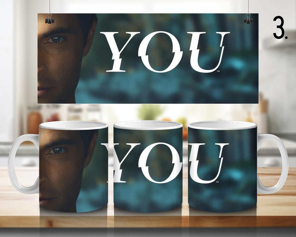 YOU, Netflix, Joe Goldberg, Guinevere Beck, Peach Salinger, Love Quinn, Marienne Bellamy, Kate Galvin | 100% CERAMIC MUG, 11Oz = 330ml