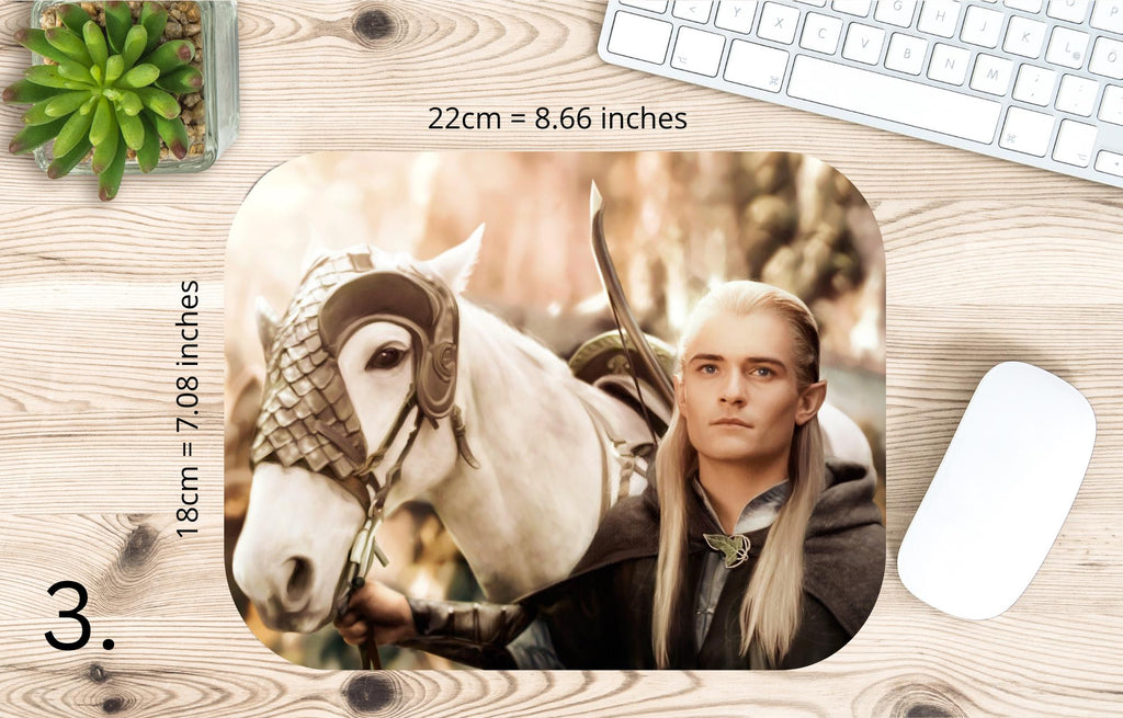 The Lord of the Rings, Frodo Baggins, Samwise Gamgee, Peregrin Took, Meriadok Brandybuck, Bilbo, Legolas | MAUSEPAD, Gaming Mouse Pad