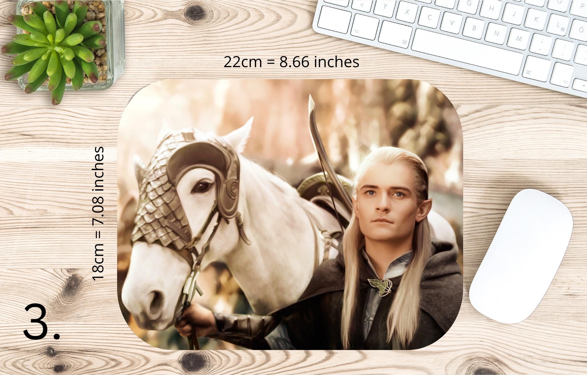 The Lord of the Rings, Frodo Baggins, Samwise Gamgee, Peregrin Took, Meriadok Brandybuck, Bilbo, Legolas | MAUSEPAD, Gaming Mouse Pad