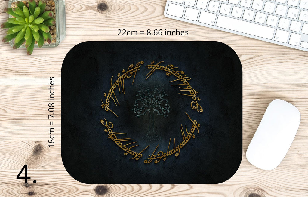 The Lord of the Rings, Frodo Baggins, Samwise Gamgee, Peregrin Took, Meriadok Brandybuck, Bilbo, Legolas | MAUSEPAD, Gaming Mouse Pad