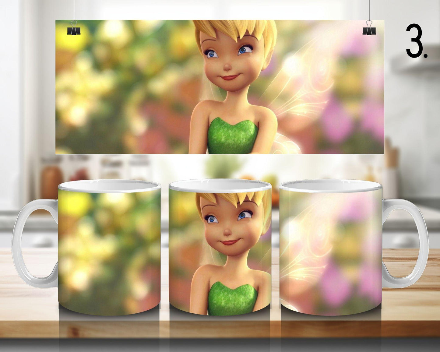 Kubek ceramiczny Dzwoneczek / Tinker Bell – Silvermist, Rosetta i Fawn