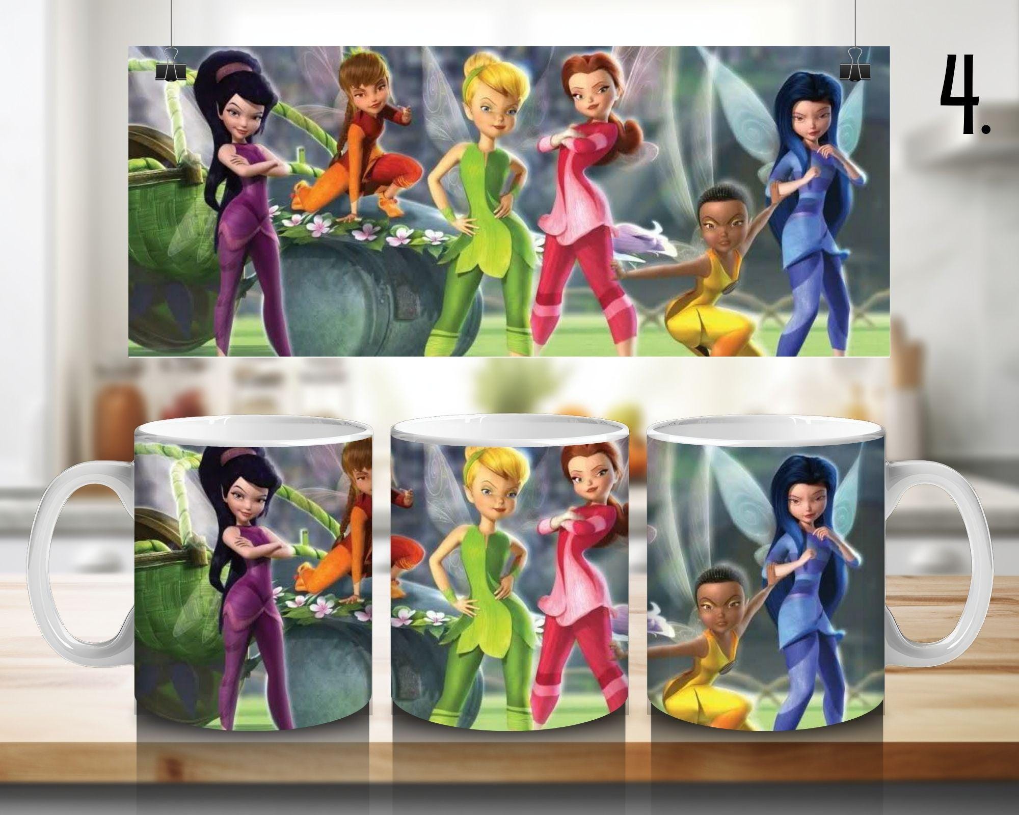 Tinker Bell, Silvermist, Periwinkle, Vidia, Queen Clarion, Lord Milori, Rosetta, Fawn, Bobble, Disney | 100% CERAMIC MUG, 11Oz = 330ml