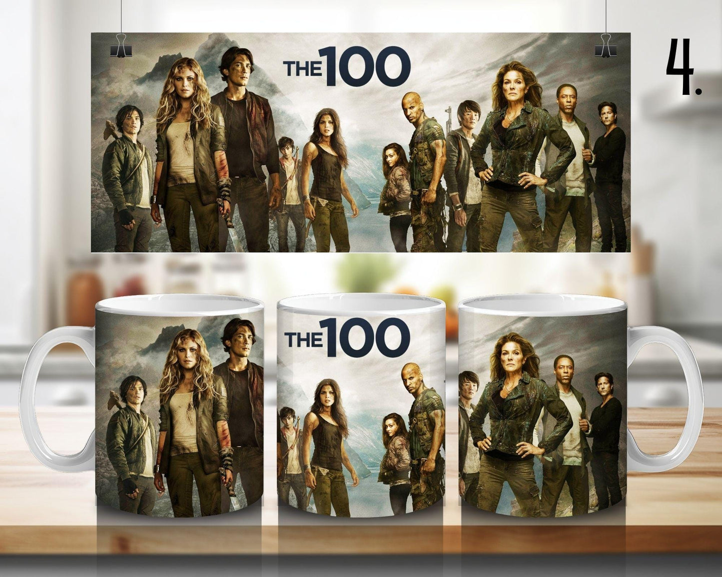 Ceramic mug The 100 / The 100 – Clarke Griffin, Bellamy Blake, Lexa
