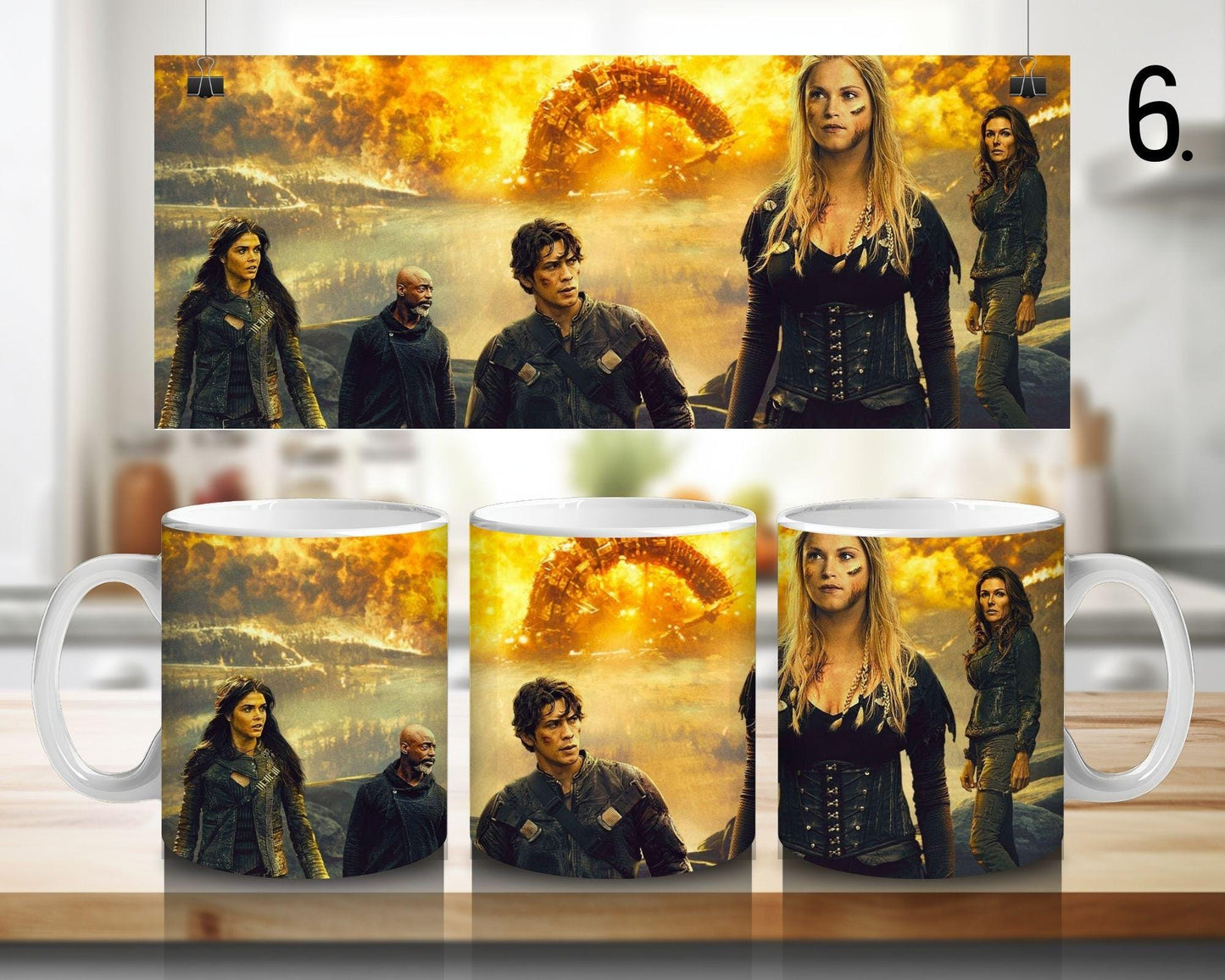 Ceramic mug The 100 / The 100 – Clarke Griffin, Bellamy Blake, Lexa