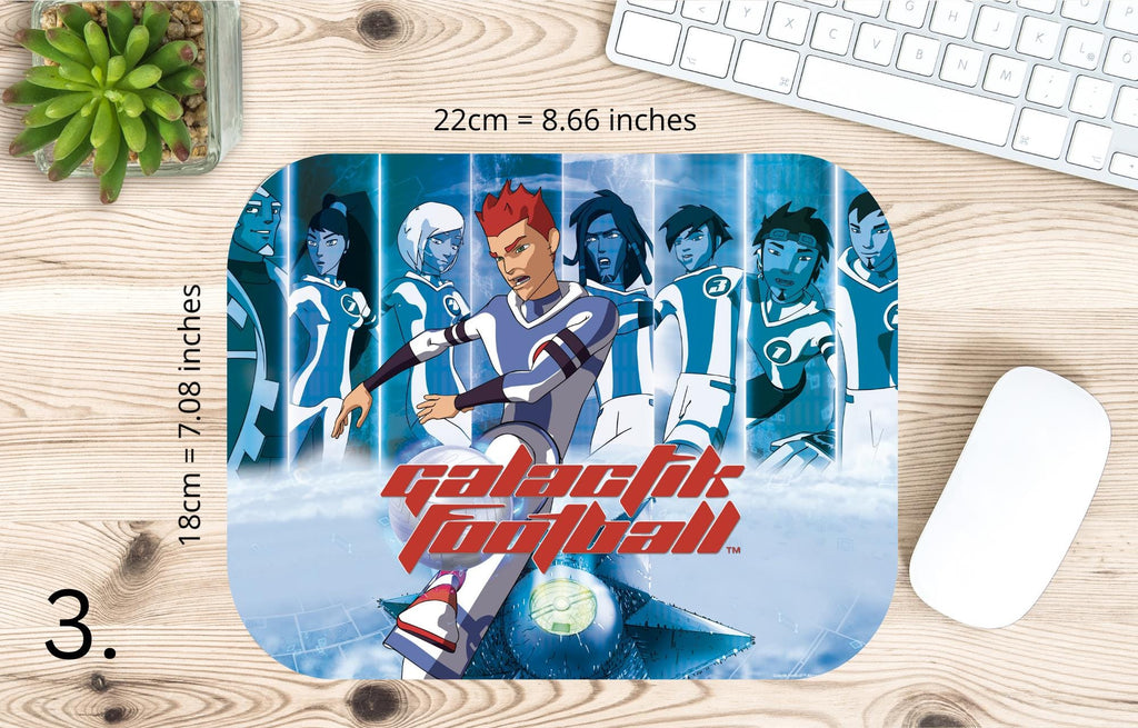 Galactik Football, D' Jok, Aarch, Ahito, Micro-Ice, Rocket, Tia, Thran, Mei, Snow Kids, Paradisian, Akillians | MAUSEPAD, Gaming Mouse Pad