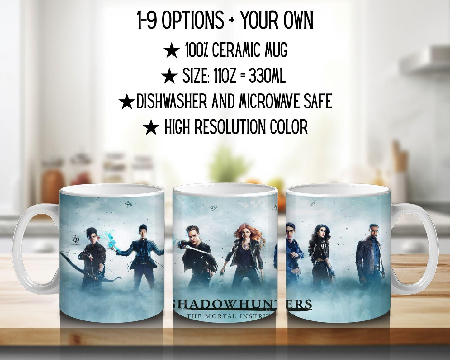 Ceramic Mug The Mortal Instruments / Shadowhunters – Clary Fray and Jace Wayland