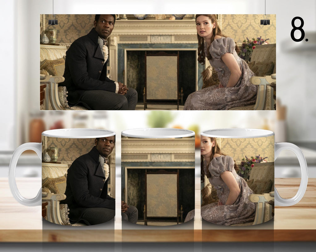 Bridgerton, Anthony, Eloise , Simon Basset, Colin, Kate Sharma , Daphne, Penelope | 100%CERAMIC MUG, 11Oz = 330ml