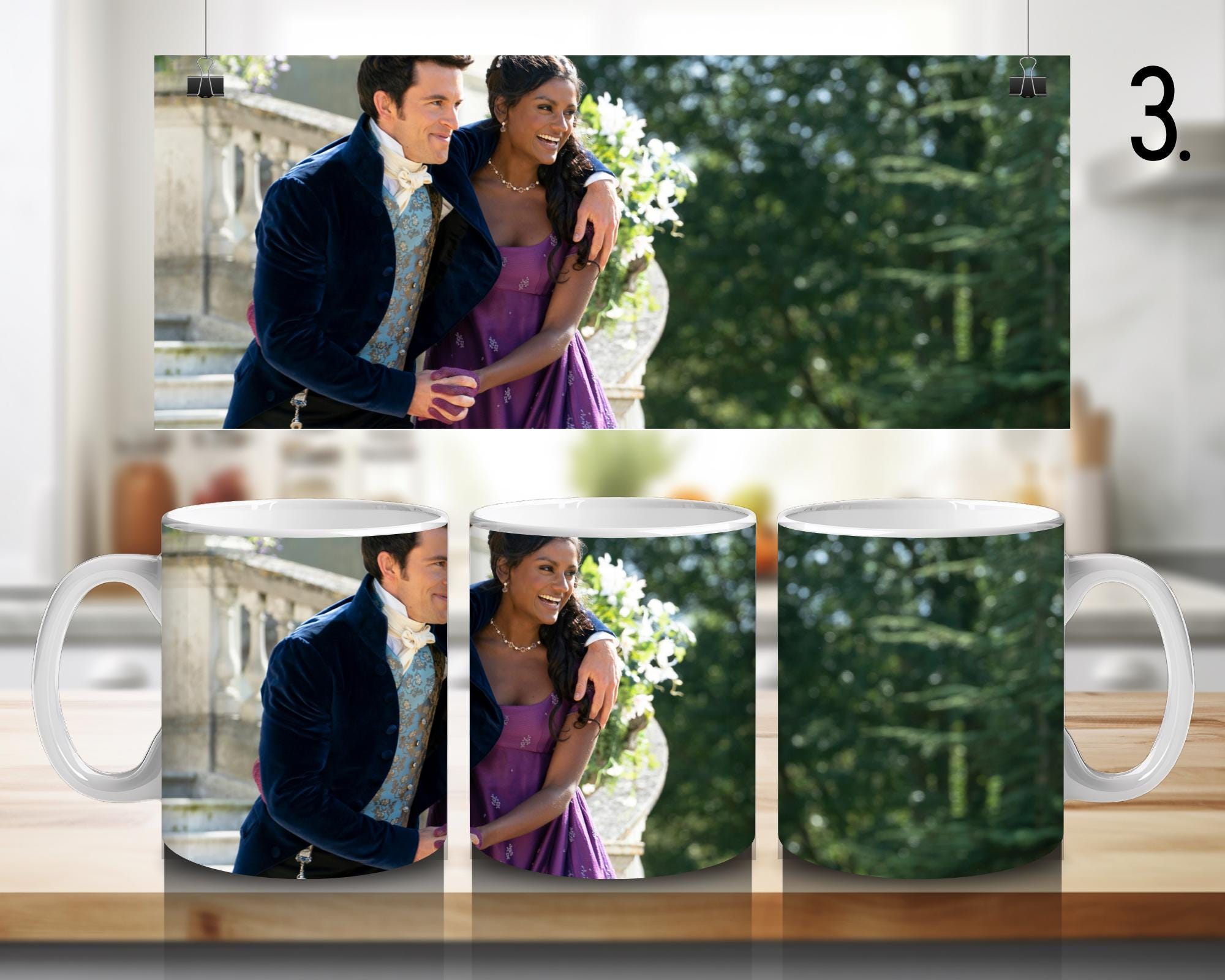 Bridgerton, Anthony, Eloise , Simon Basset, Colin, Kate Sharma , Daphne, Penelope | 100%CERAMIC MUG, 11Oz = 330ml