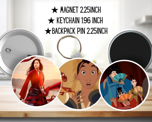 Mulan Accessories – Mulan, Mushu, Li Shang