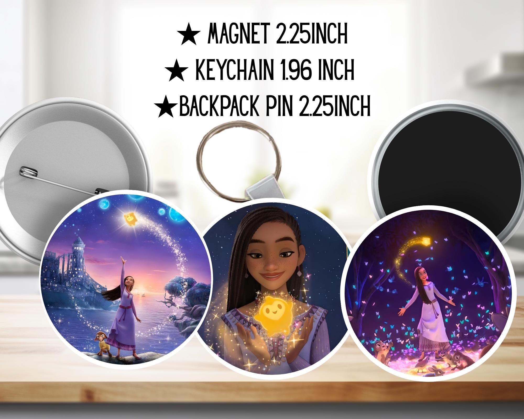 Wish, Disney Pack, Asha, Valentino | PINS, KEYCHAIN, MAGNET