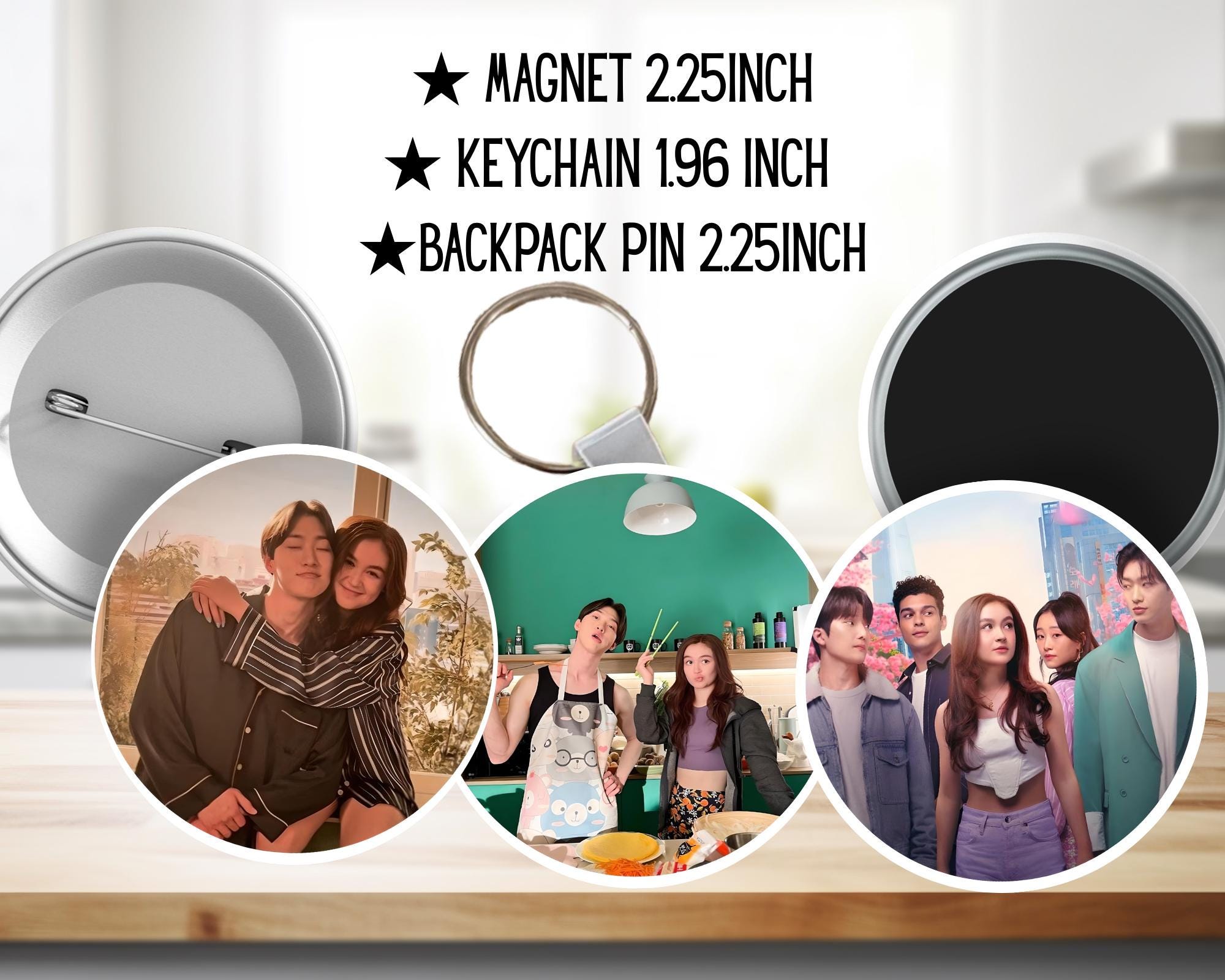 Xo, Kitty, Min Ho, Kitty Song Covey, Netflix, Dae-heon Kim, Yuri Han | PINS, KEYCHAIN, MAGNET