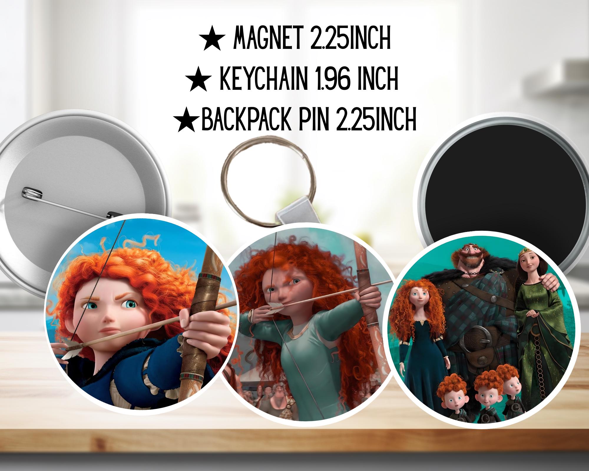 Brave, Disney Pack, Bravedisney, Merida, Disneyprincess, Meridabrave | PINS, KEYCHAIN, MAGNET