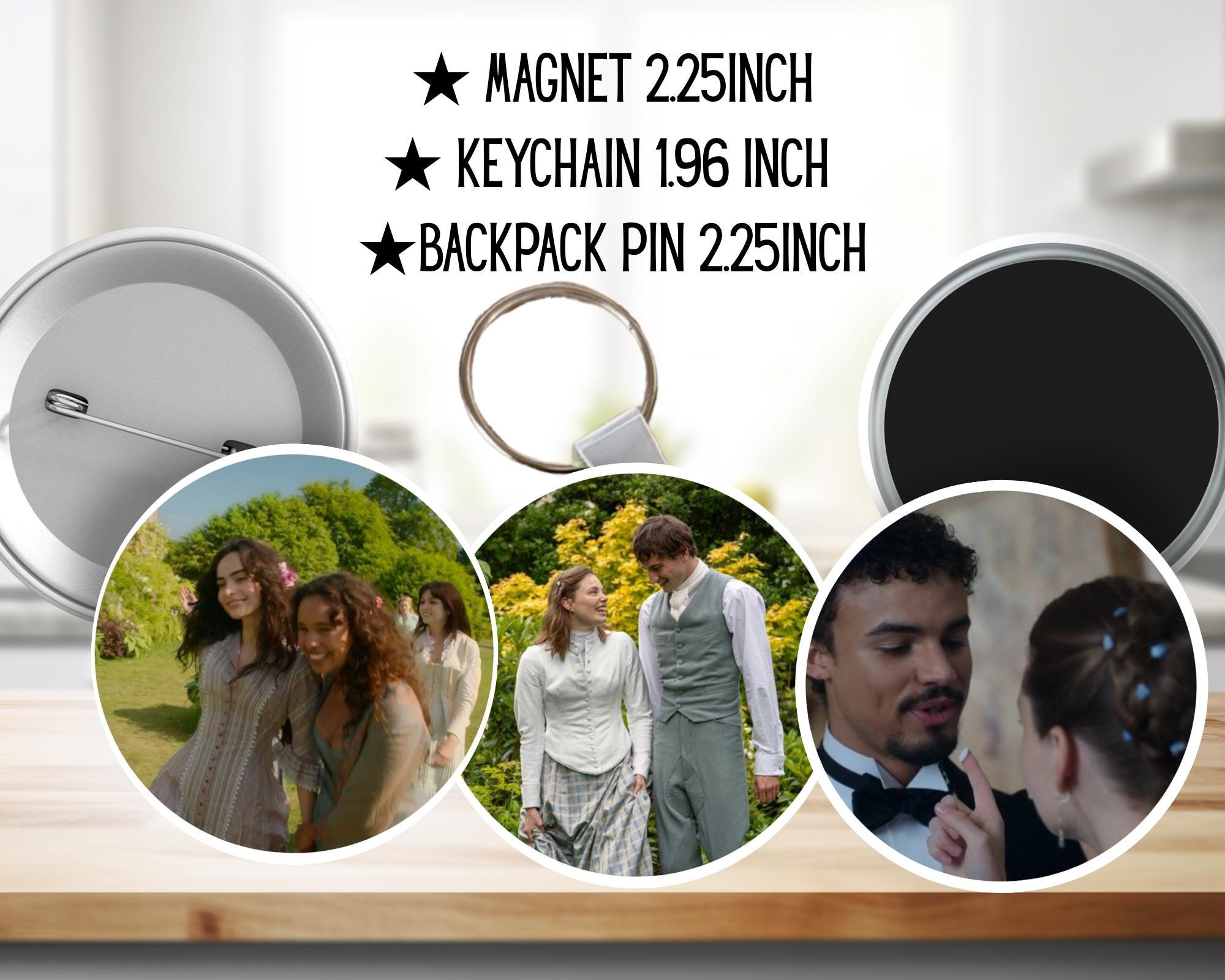 The Buccaneers, Nan St. George, Conchitta Closson, Guy Thwarte, Richard Marable, James Seadown, Theo,  Netflix | PINS, KEYCHAIN, MAGNET