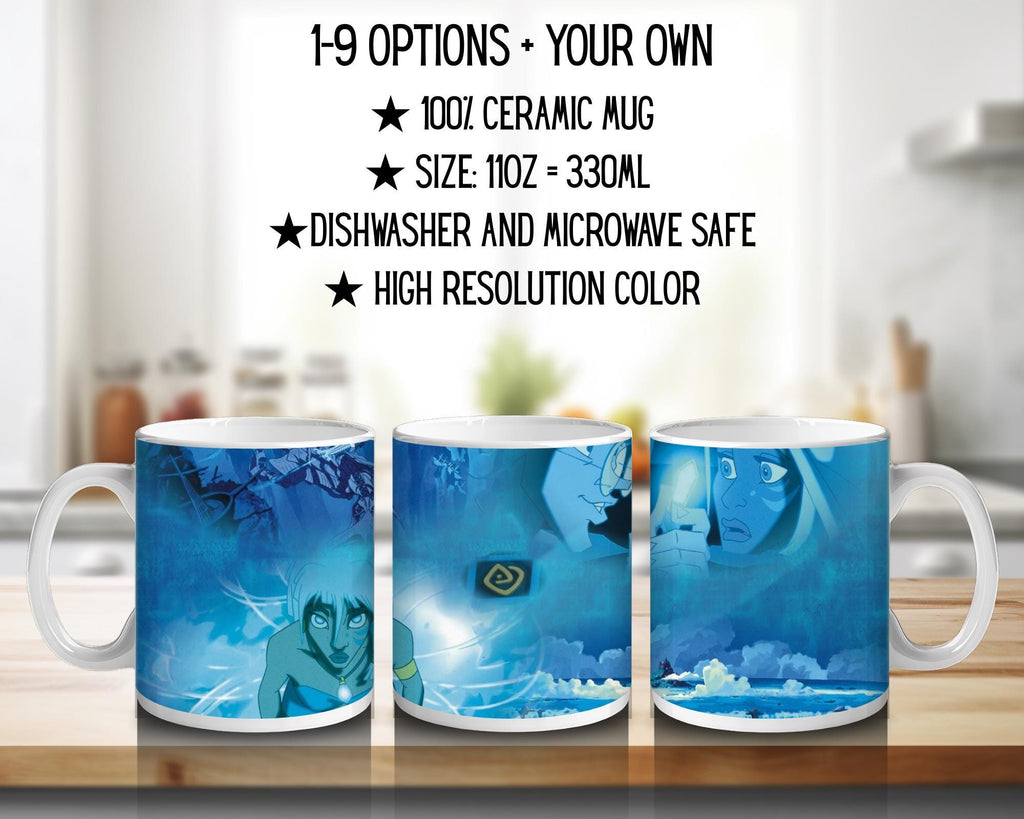 Atlantis: The Lost Empire, Milos Return, Milo, Kida, Kidagakash Nedakh, Audrey Ramirez, Vincenzo, Gaetan | 100% CERAMIC MUG, 11Oz = 330ml
