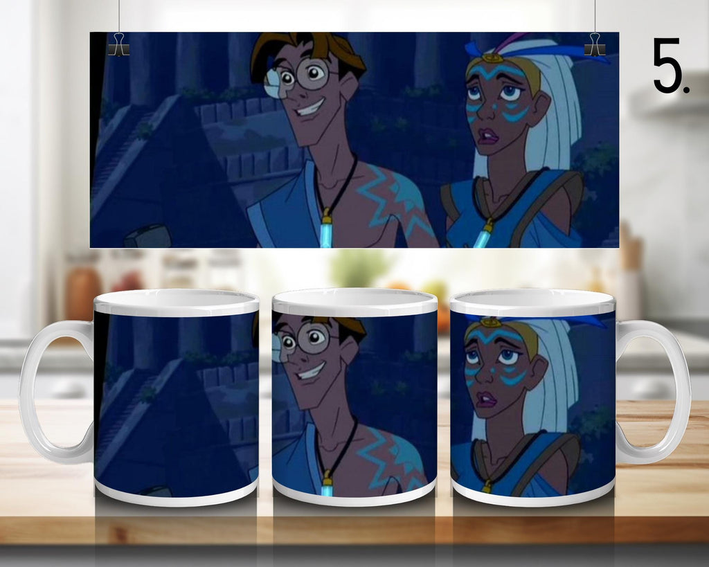 Atlantis: The Lost Empire, Milos Return, Milo, Kida, Kidagakash Nedakh, Audrey Ramirez, Vincenzo, Gaetan | 100% CERAMIC MUG, 11Oz = 330ml