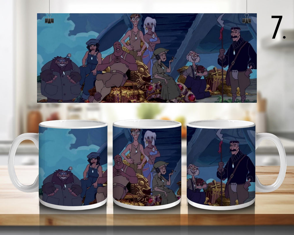 Atlantis: The Lost Empire, Milos Return, Milo, Kida, Kidagakash Nedakh, Audrey Ramirez, Vincenzo, Gaetan | 100% CERAMIC MUG, 11Oz = 330ml