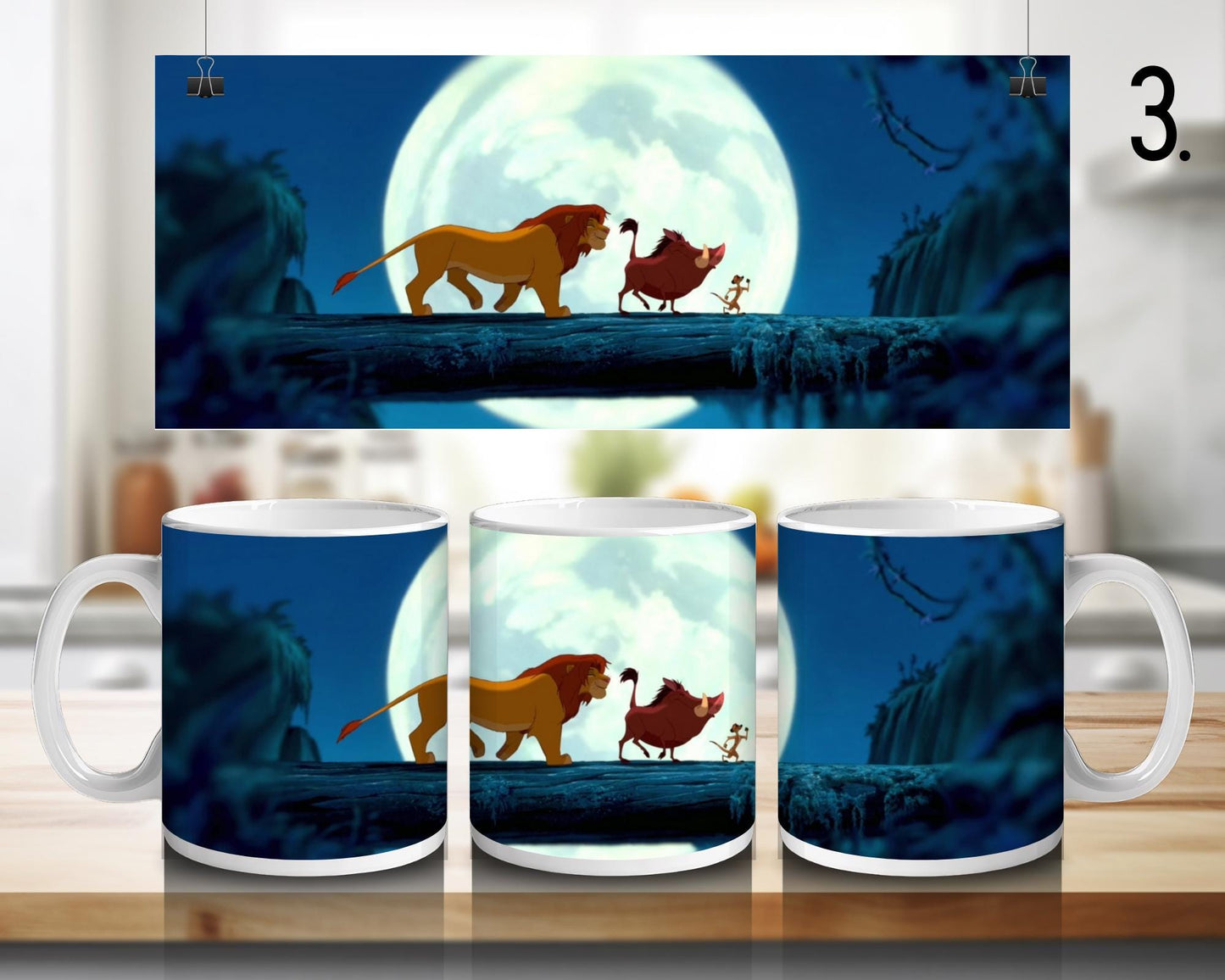 Kubek ceramiczny Król Lew / The Lion King – Simba i Nala