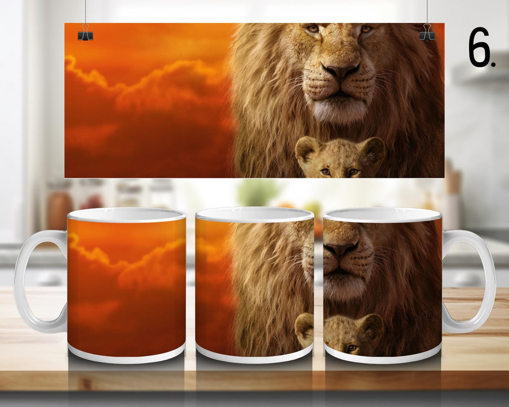 Lion King, Disney Pack, Simba, Nala, Kovu, Timon, Pumpa, Kiara | 100% CERAMIC MUG, 11Oz = 330ml