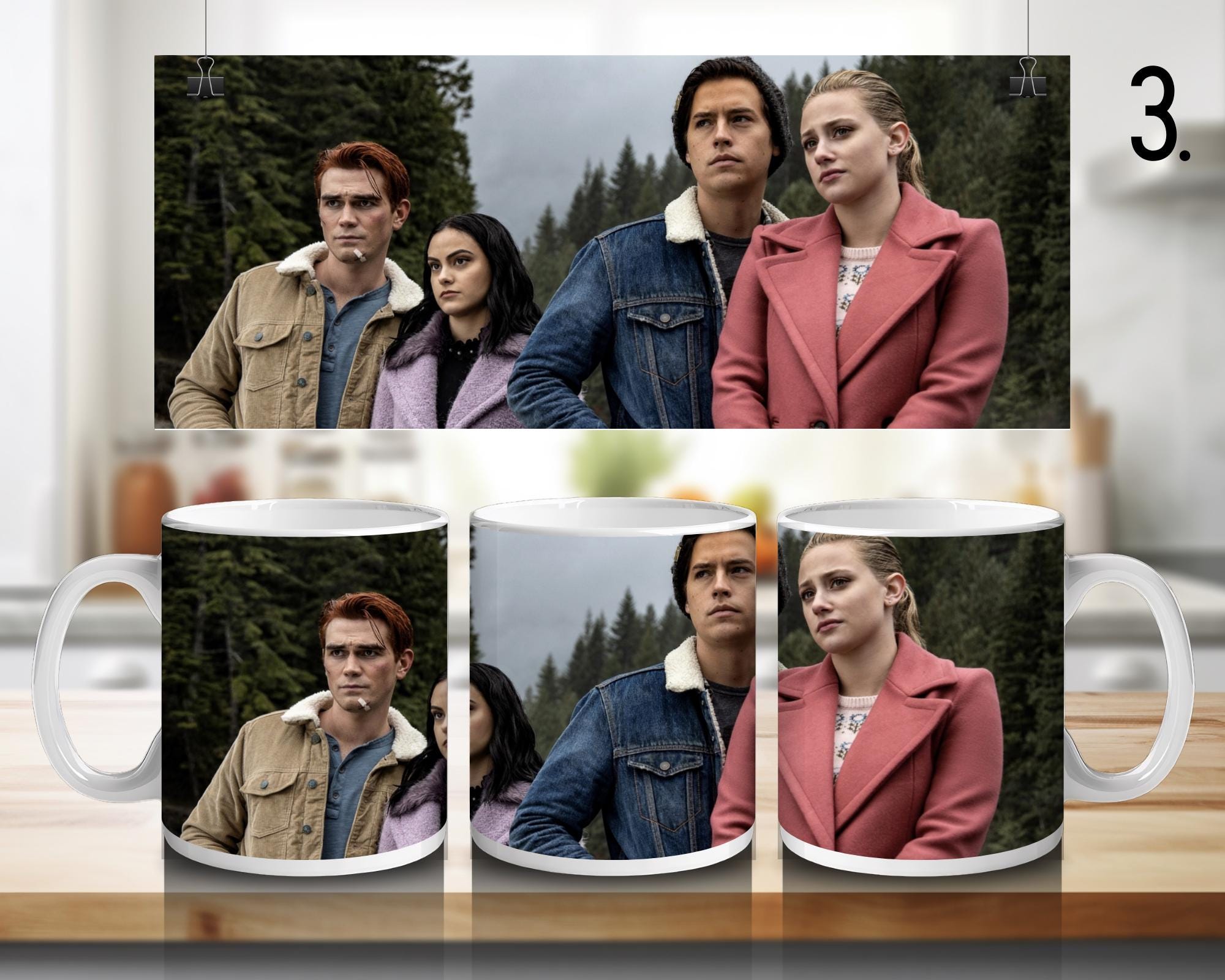 Riverdale, Betty Cooper, Archie Andrews, Veronica Lodge, Jughead Jones, Cheryl Blossom, Kevin Keller, Toni | 100% CERAMIC MUG, 11Oz = 330ml