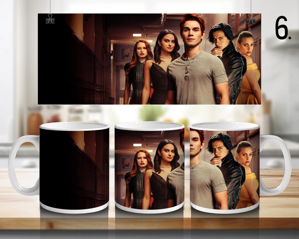 Riverdale, Betty Cooper, Archie Andrews, Veronica Lodge, Jughead Jones, Cheryl Blossom, Kevin Keller, Toni | 100% CERAMIC MUG, 11Oz = 330ml