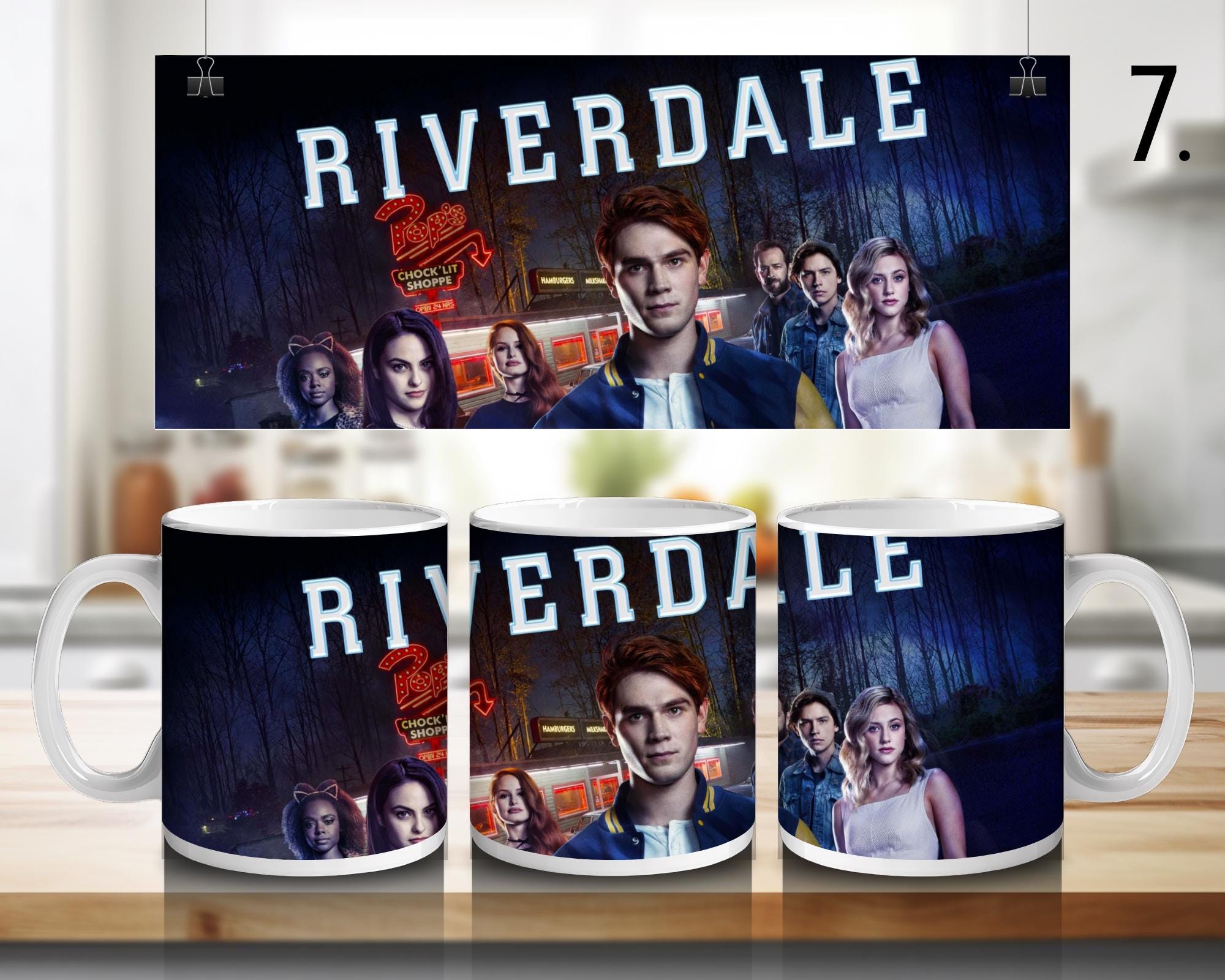 Riverdale, Betty Cooper, Archie Andrews, Veronica Lodge, Jughead Jones, Cheryl Blossom, Kevin Keller, Toni | 100% CERAMIC MUG, 11Oz = 330ml