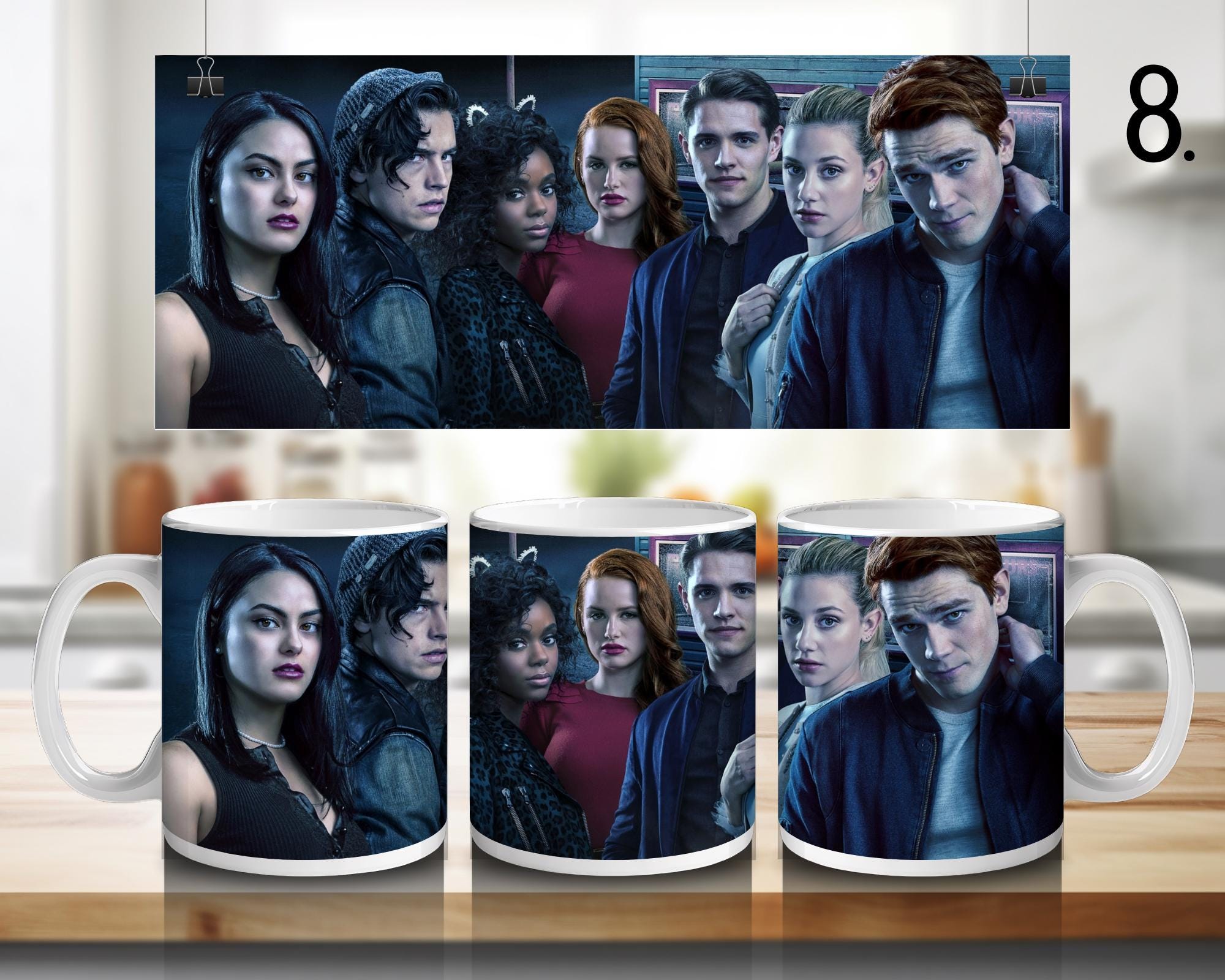 Riverdale, Betty Cooper, Archie Andrews, Veronica Lodge, Jughead Jones, Cheryl Blossom, Kevin Keller, Toni | 100% CERAMIC MUG, 11Oz = 330ml