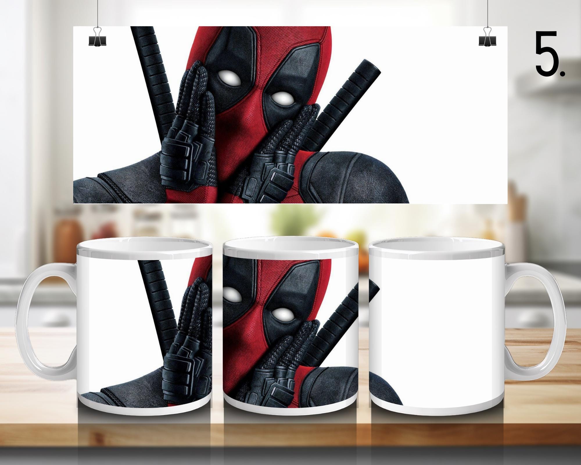 Deadpool & Wolverine , Superhero, Marvel Jesus  | 100% CERAMIC MUG, 11Oz = 330ml