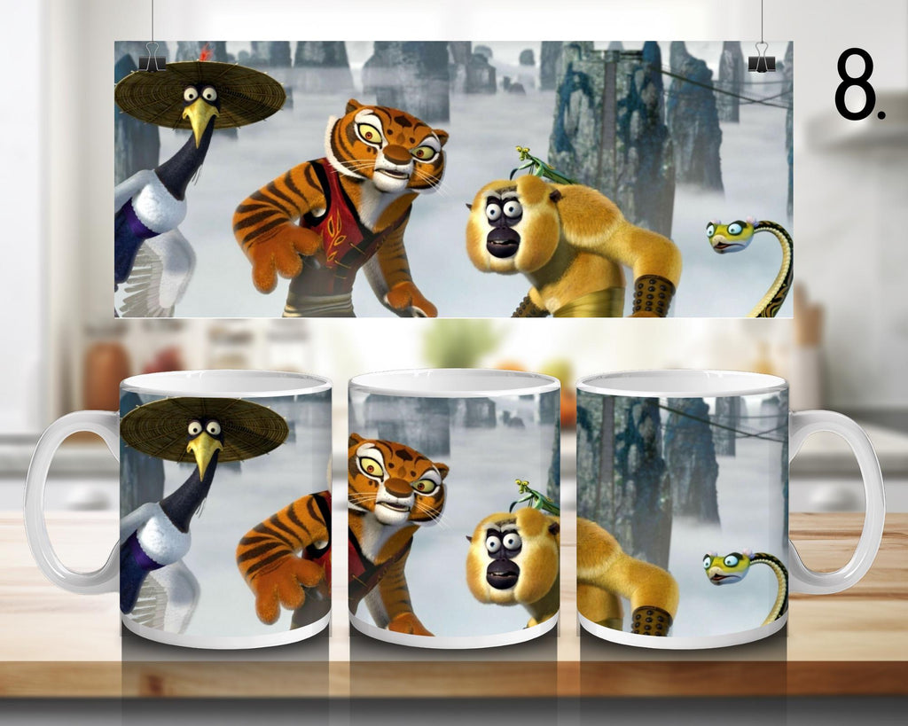 Kung fu panda, Poo, Disney Pack, Shifu, Tai Lung | 100% CERAMIC MUG, 11Oz = 330ml