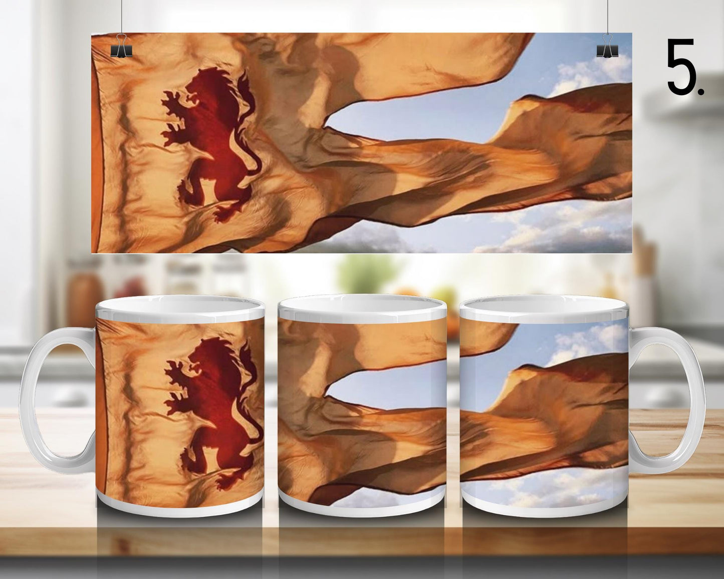 Ceramic mug The Chronicles of Narnia – Aslan and the Pevensie family