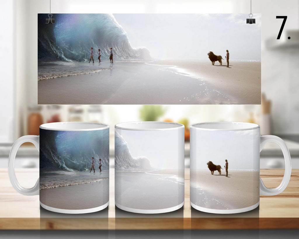 The Chronicles of Narnia: The Lion, the Witch and the Wardrobe, Aslan, Peter, Pevensie, Susan, Edmund, Lucy | 100% CERAMIC MUG, 11Oz = 330ml