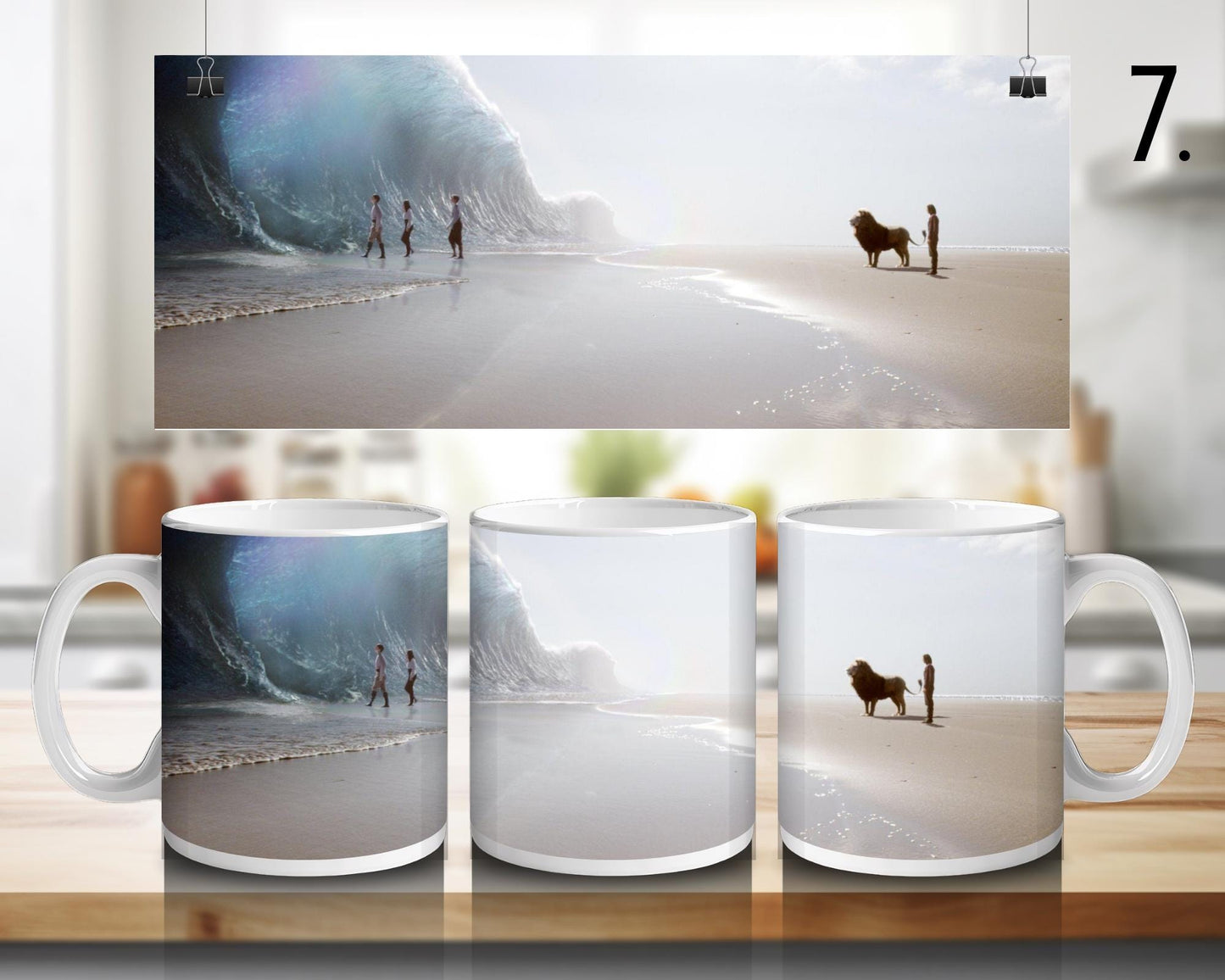 Ceramic mug The Chronicles of Narnia – Aslan and the Pevensie family