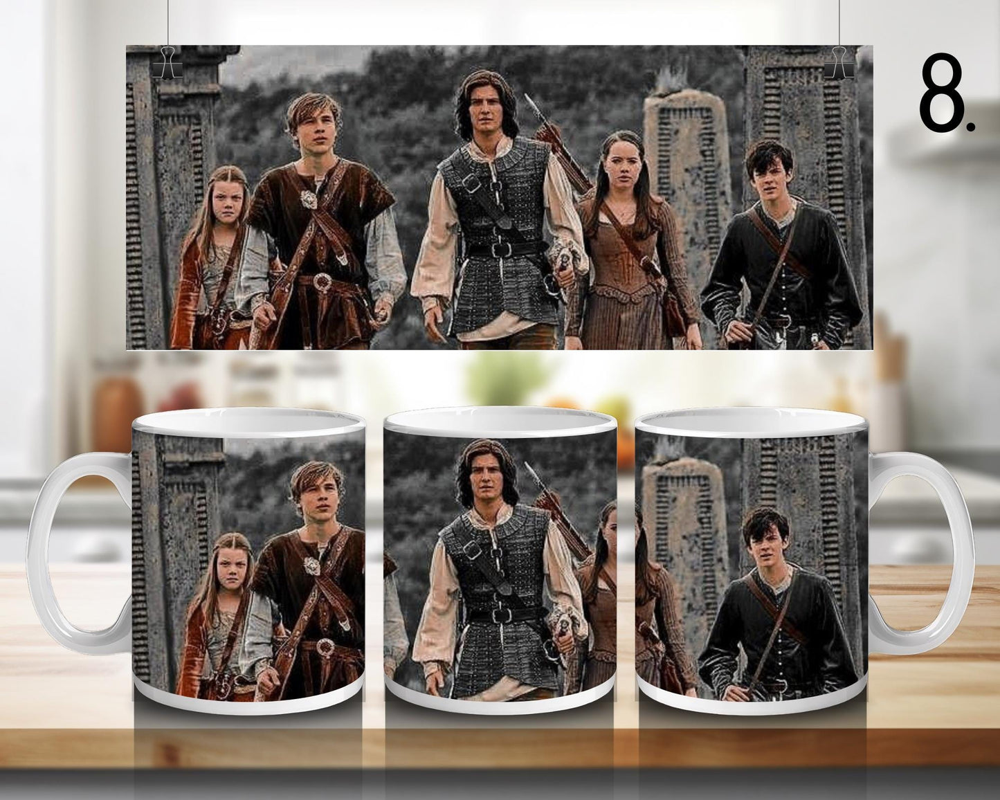 Ceramic mug The Chronicles of Narnia – Aslan and the Pevensie family