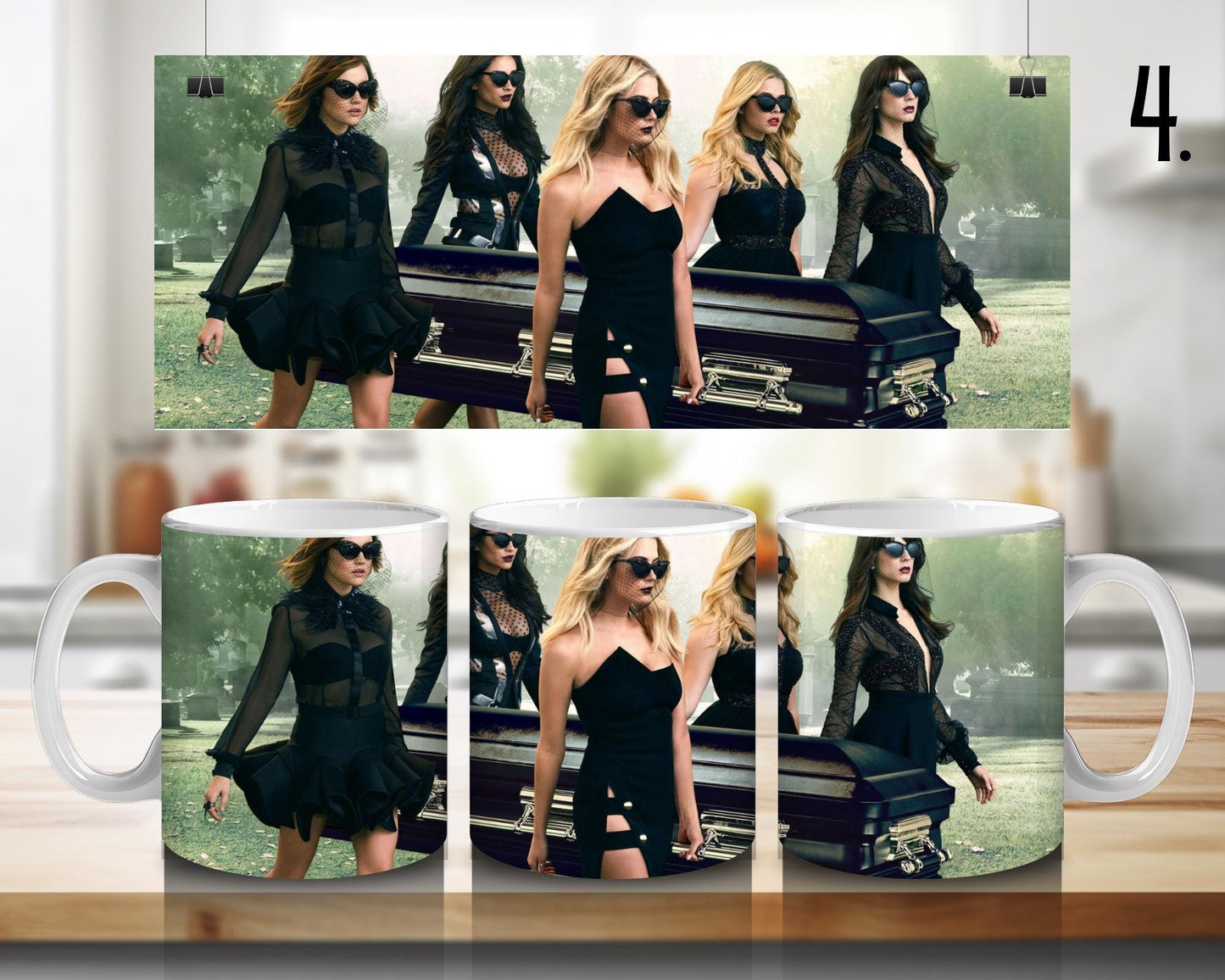 Kubek ceramiczny Słodkie Kłamstewka / Pretty Little Liars – Aria, Hanna i Spencer